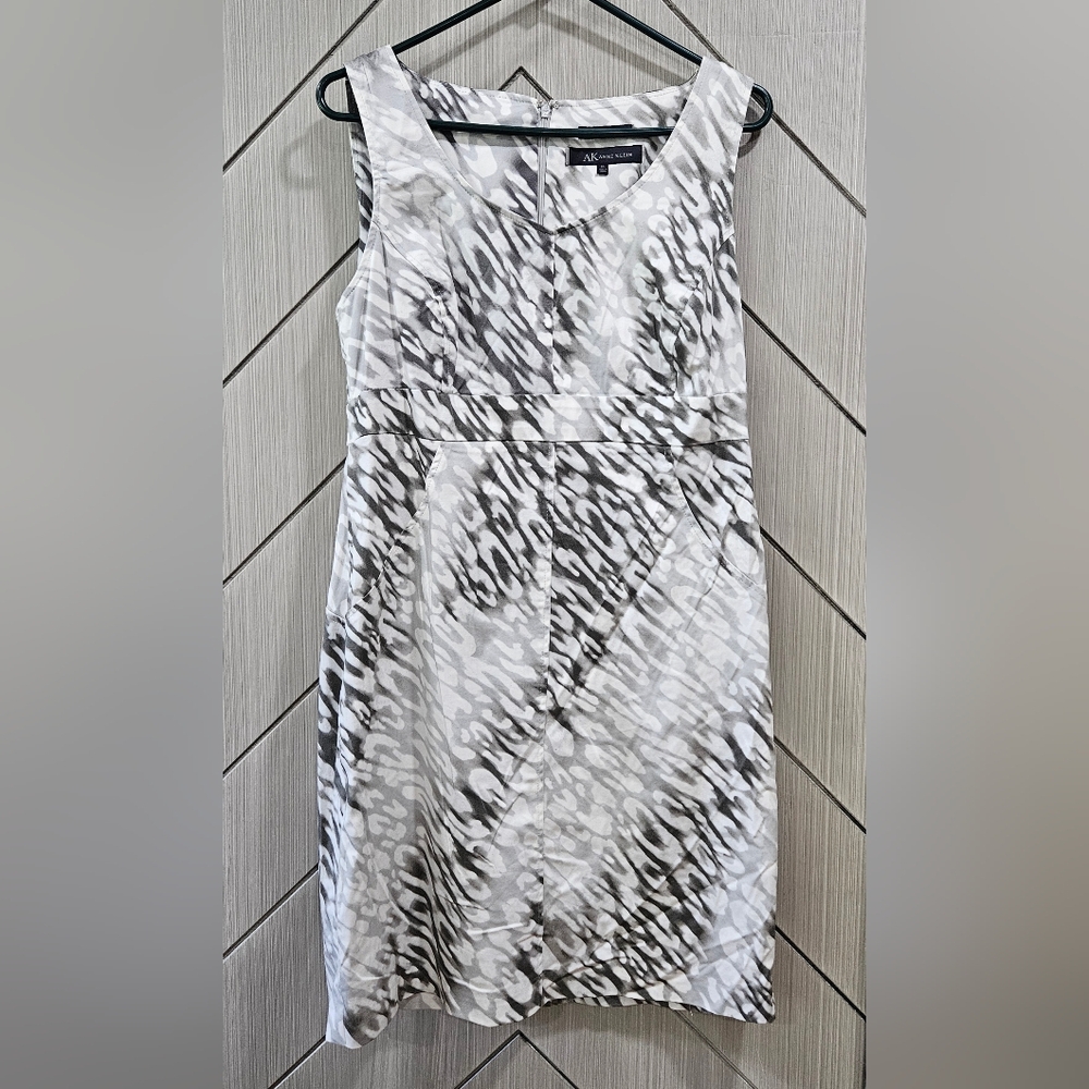 Anne Klein Black and White Stretch Dress